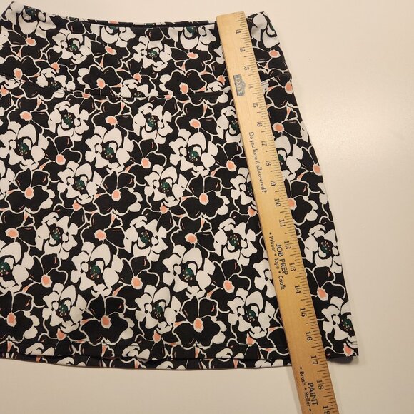 Teezher Tummy Control Skort Floral Print Black White Golf Tennis Medium NEW - Picture 11 of 11